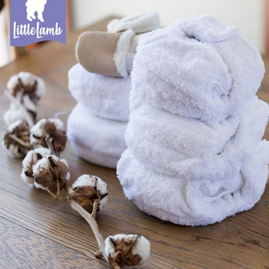 PANNOLINO LAVABILE FITTED in COTONE LITTLE LAMB - immagine 3