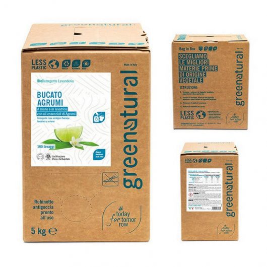 Bucato Liquido Mano e Lavatrice GREEN NATURAL AGRUMI - ECO Bag 5kg