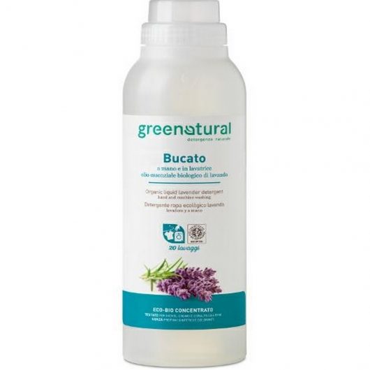 Bucato Liquido Mano e Lavatrice GREEN NATURAL  LAVANDA - ECOBIO 1000ml