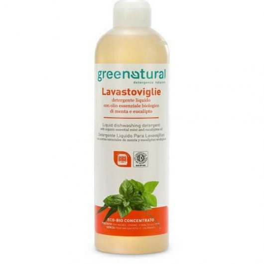 ECOBIO Detergente liquido Lavastoviglie GREEN NATURAL Menta & Eucalipto 500ml