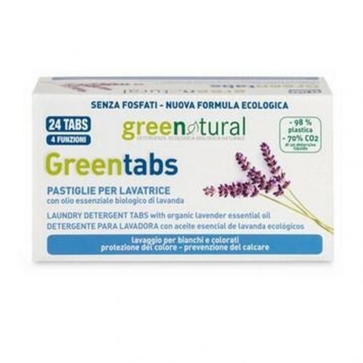 GREENTABS GREEN NATURAL 24pz LAVATRICE Lavanda