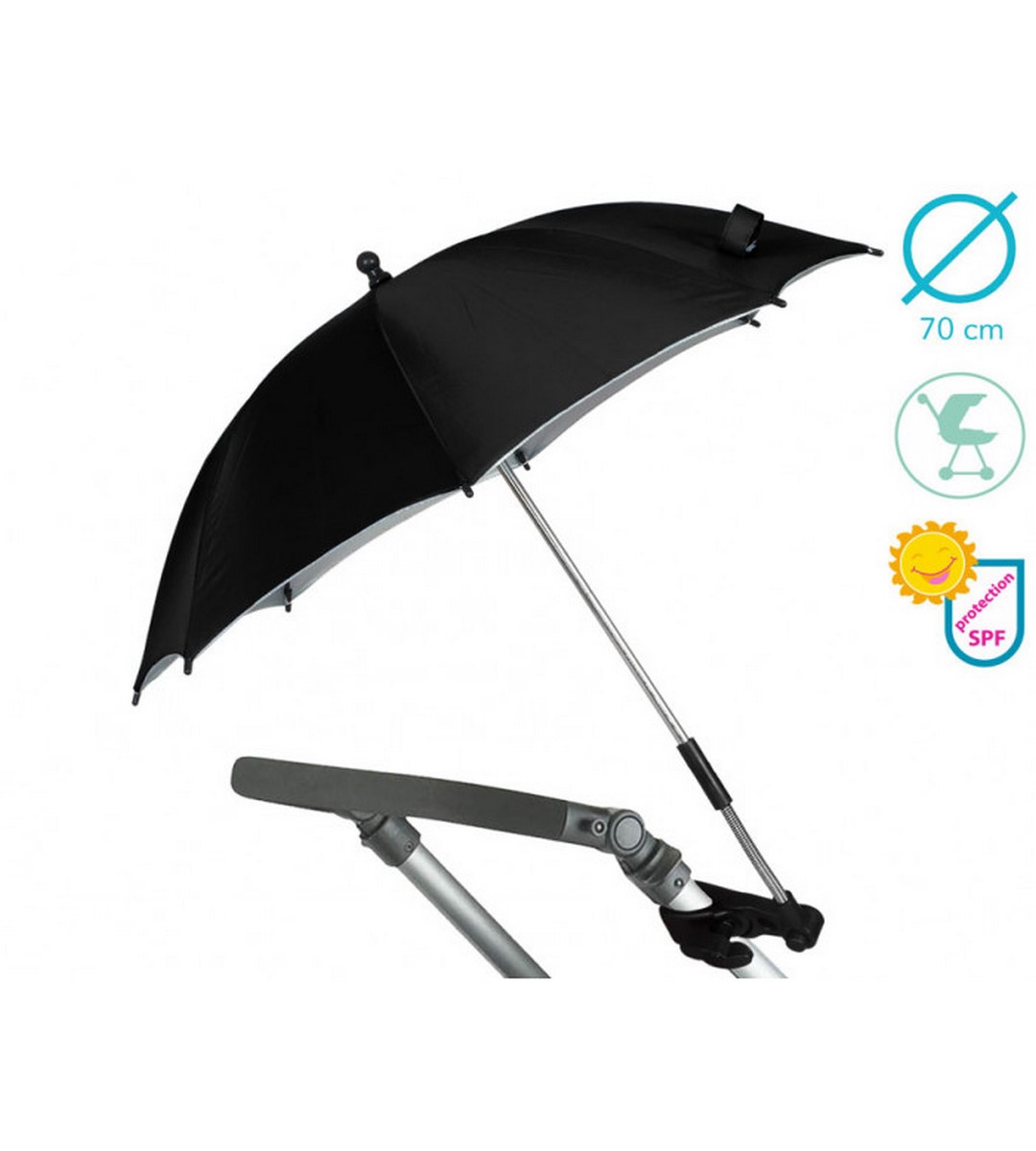 OMBRELLINO Passeggino KIOKIDS Nero