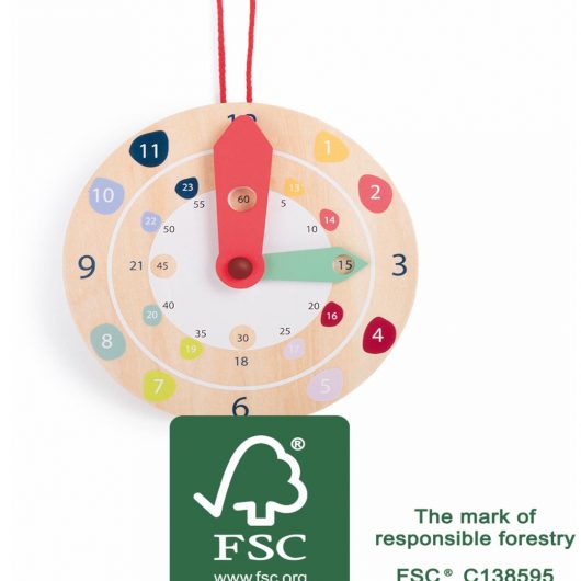 OROLOGIO DA PARETE "EDUCATE" SMALL FOOT - immagine 2
