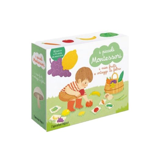 I piccoli Montessori - I MIEI FRUTTI ORTAGGI DI FELTRO