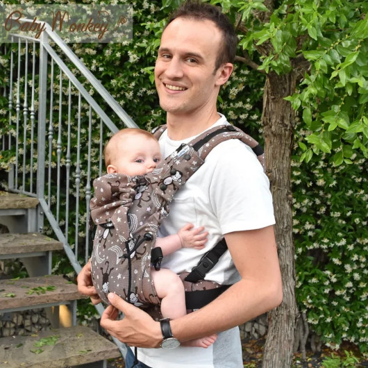 Marsupio ergonomico BABY MONKEY REGOLO NEWBORN LITTLE MONKEY MARRONE