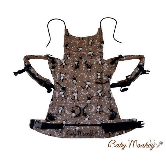 Marsupio ergonomico BABY MONKEY REGOLO ORIGINAL LITTLE MONKEY Marrone - immagine 6