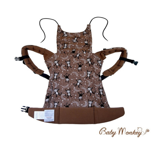 Marsupio ergonomico BABY MONKEY REGOLO ORIGINAL LITTLE MONKEY Marrone - immagine 5