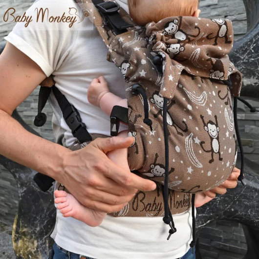 Marsupio ergonomico BABY MONKEY REGOLO ORIGINAL LITTLE MONKEY Marrone - immagine 2