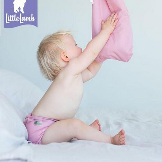 WET BAG LITTLE LAMB con coulisse SNOW WHITE Nido d'Ape - immagine 3