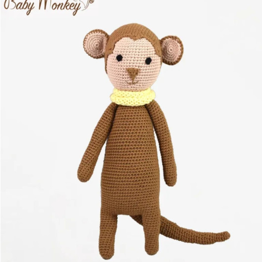 PELUCHE AMIGURUMI BABY MONKEY - immagine 2