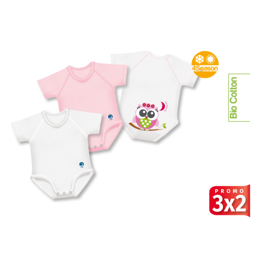 BODY J BIMBI 4 SEASON Taglia Unica 0-36 mesi "GUFETTO" 3X2 - immagine 2