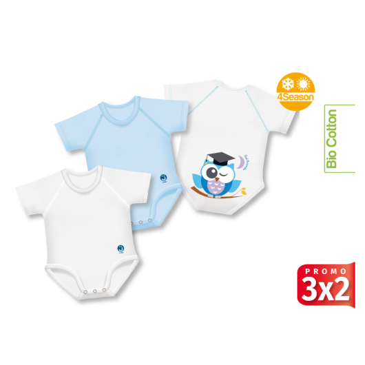 BODY J BIMBI 4 SEASON Taglia Unica 0-36 mesi "GUFETTO" 3X2 - immagine 3