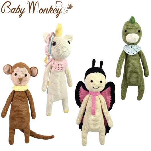PELUCHE AMIGURUMI BABY MONKEY