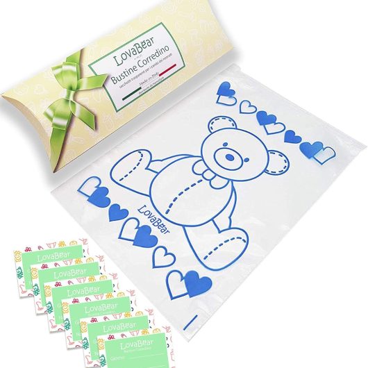 BUSTINE CORREDINO LOVABEAR Orsetto Blu 6 pz