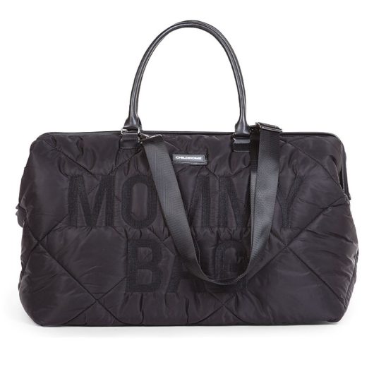 MOMMY BAG Borsa Fasciatoio CHILDHOME Nero Trapuntata
