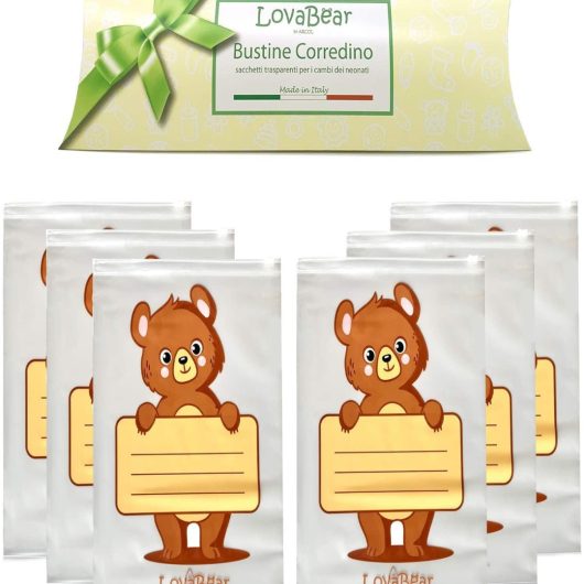 BUSTINE CORREDINO LOVABEAR Orsetto 6 pz