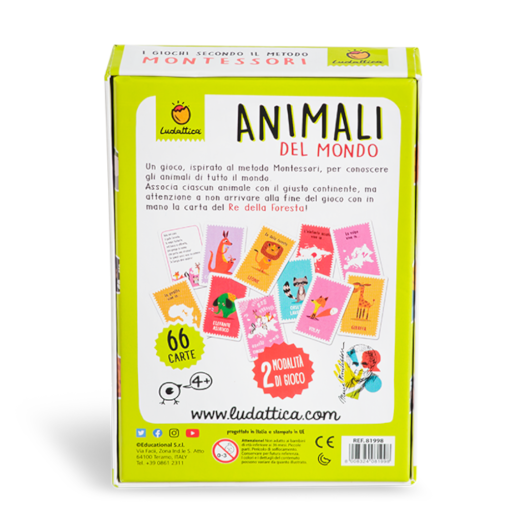 CARTE MONTESSORI Animali del mondo LUDATTICA - immagine 2