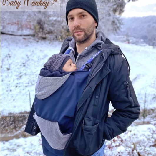 COVER MARSUPIO FASCIA BABYWEARING BABY MONKEY - immagine 2