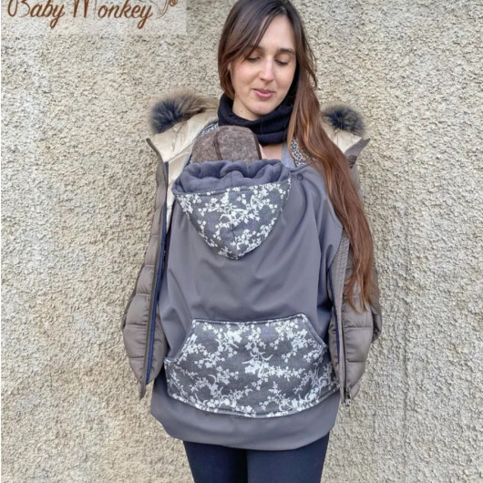 COVER MARSUPIO FASCIA BABYWEARING BABY MONKEY - immagine 4