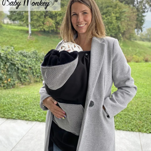 COVER MARSUPIO FASCIA BABYWEARING BABY MONKEY - immagine 3