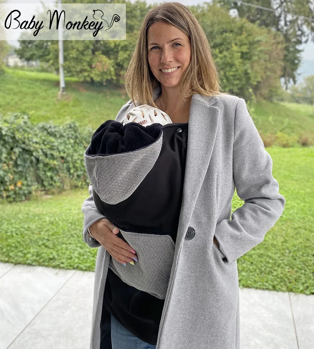 COVER MARSUPIO FASCIA BABYWEARING BABY MONKEY - immagine 3