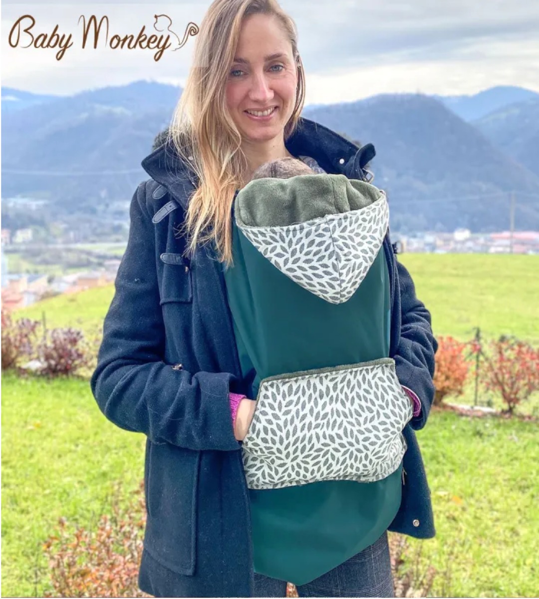 COVER MARSUPIO FASCIA BABYWEARING BABY MONKEY - immagine 6