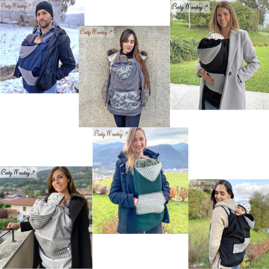 COVER MARSUPIO FASCIA BABYWEARING BABY MONKEY