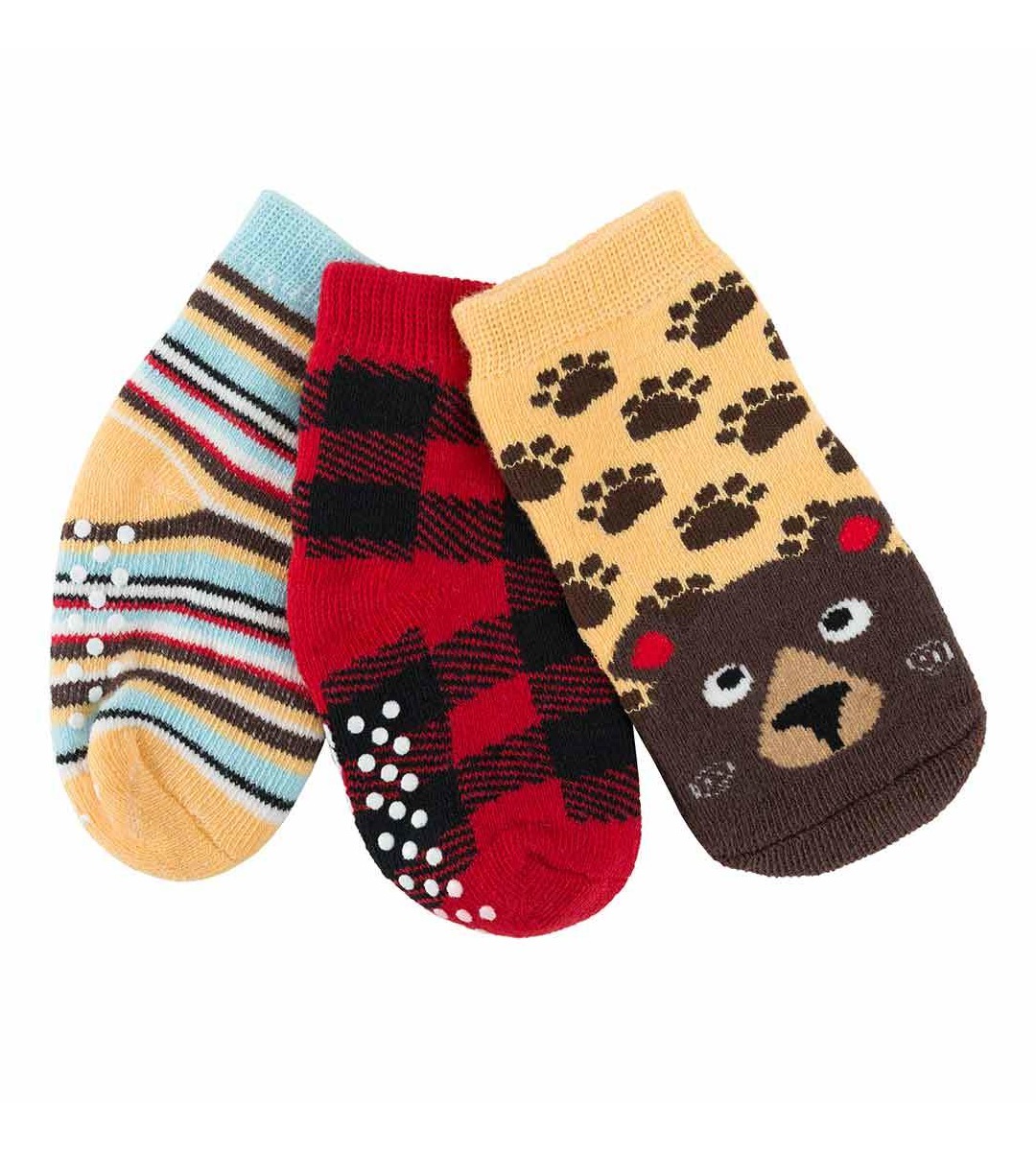 CALZINI ANTISCIVOLO Grip+Easy ZOOCCHINI (pacco da 3) - immagine 7