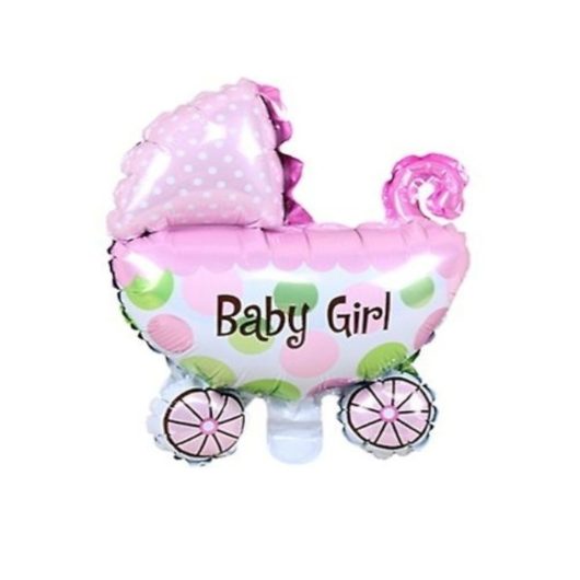 PALLONCINO GONFIABILE CARROZZINA "BABY GIRL" FOIL BALLOON