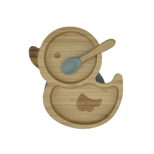 PIATTO E CUCCHIAIO in BAMBU' Papera ECOMIKRO - immagine 4