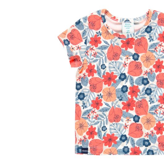 CoralSea MAGLIETTA JERSEY BIMBA "Fiori" BOBOLI 12 MESI - immagine 3