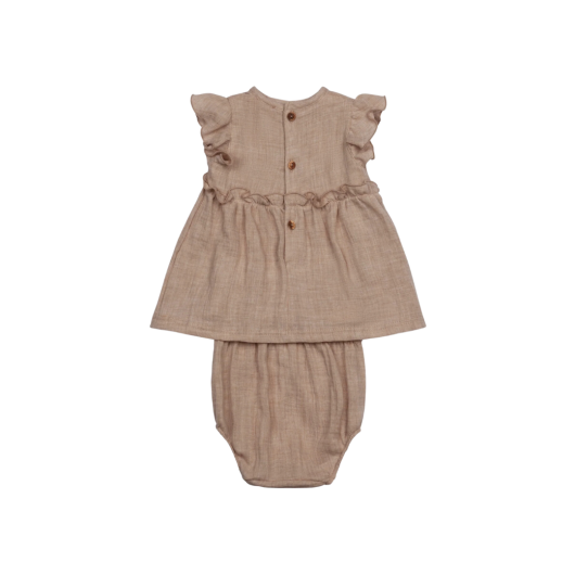 COMPLETO in Cotone Organico Neonata LALALU' - immagine 2