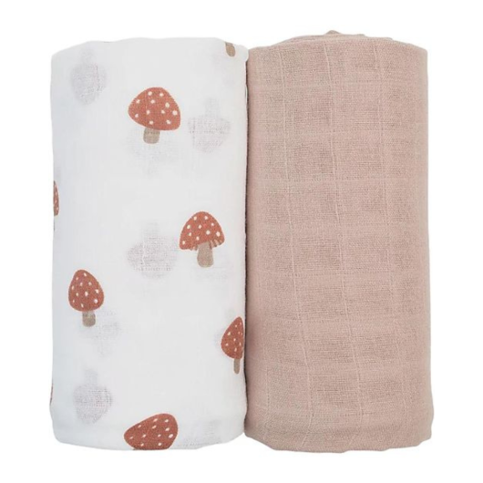 SET 2 COPERTINE MUSSOLE DI COTONE 100x100 cm LULUJO - immagine 4