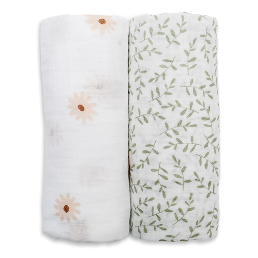 SET 2 COPERTINE MUSSOLE DI COTONE 100x100 cm LULUJO - immagine 3