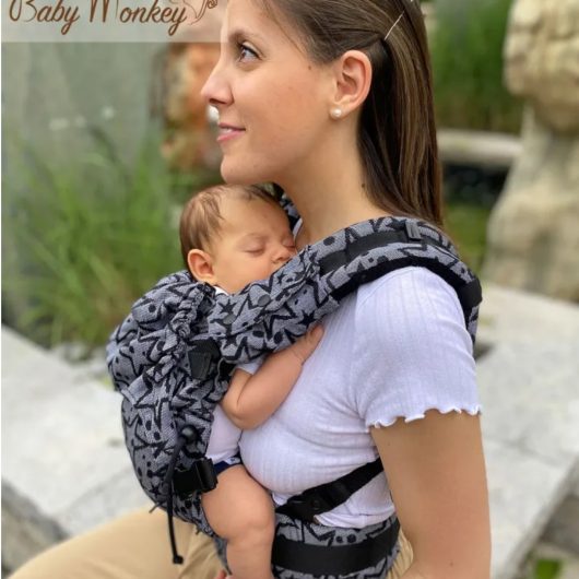 Marsupio ergonomico BABY MONKEY REGOLO NEWBORN TWINKLETWINKLE - immagine 2