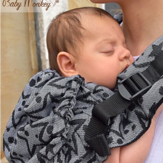 Marsupio ergonomico BABY MONKEY REGOLO NEWBORN TWINKLETWINKLE - immagine 3