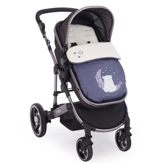SACCO PASSEGGINO KIKKA BOO Orso Polare Blu