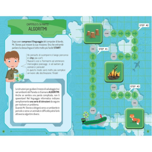 Impara e Gioca con il Coding MISSIONE TERRA SASSI Editore - immagine 3