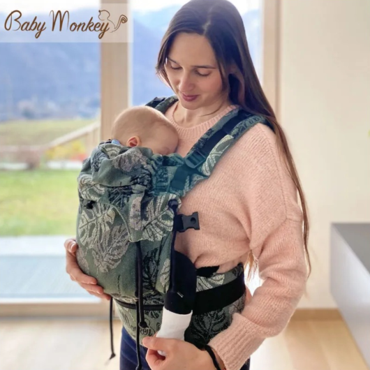 Marsupio ergonomico BABY MONKEY REGOLO NEWBORN RAINFOREST - immagine 2