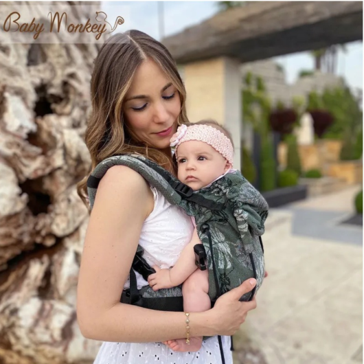 Marsupio ergonomico BABY MONKEY REGOLO NEWBORN RAINFOREST - immagine 3