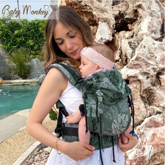 Marsupio ergonomico BABY MONKEY REGOLO NEWBORN RAINFOREST - immagine 4