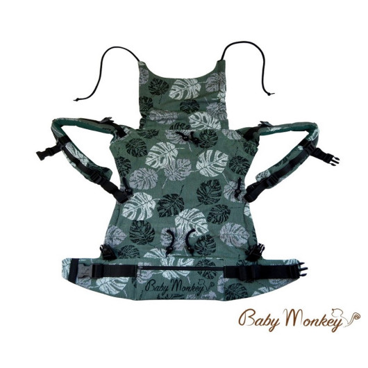 Marsupio ergonomico BABY MONKEY REGOLO NEWBORN RAINFOREST - immagine 7