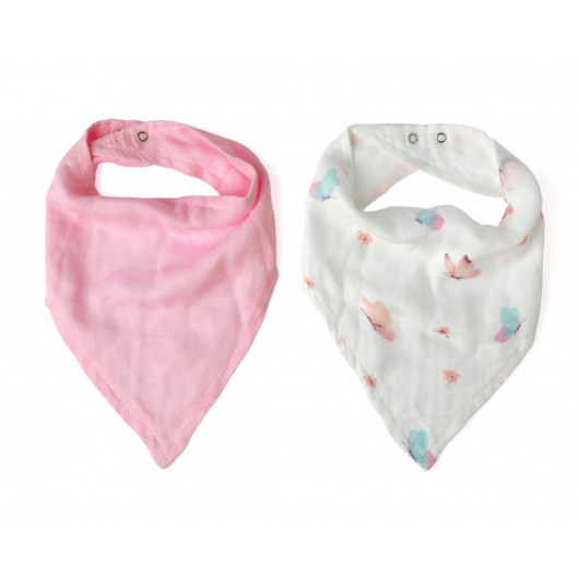 BAVAGLINI BANDANA IN BAMBU' KIOKIDS (pacco da2) - immagine 2