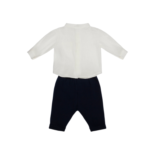 COMPLETO in Cotone Organico Neonato LALALU' - immagine 2