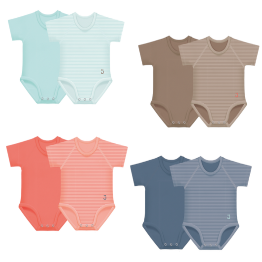 BODY J BIMBI 4 SEASON BIPACK Taglia Unica 0-36 mesi