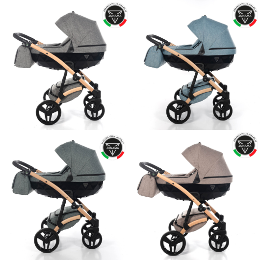 TRIO DUO E PASSEGGINI GEMELLARI ESCLUSIVI JUNAMA - immagine 16