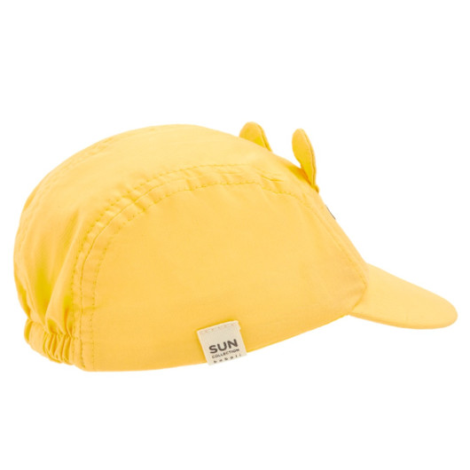 CAPPELLO NEONATO UNISEX Popelin BOBOLI Giallo - immagine 2