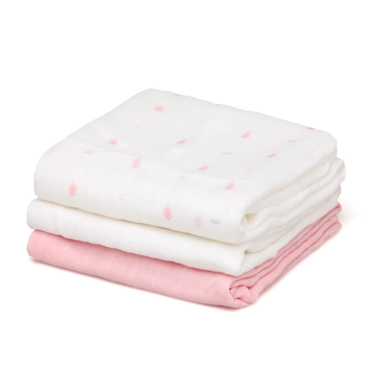 SET 3 MUSSOLE di BAMBOO 70 x 70 cm KIOKIDS - immagine 4