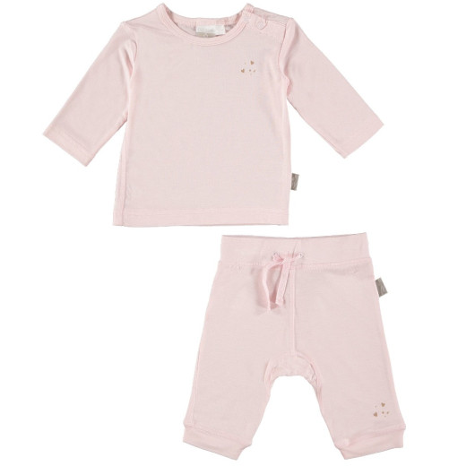 SET PANTALONE E MAGLIA JERSEY di BAMBOO 0-3 mesi Dili Best Natural By PICCI - immagine 2