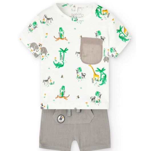 LittleSafari PACK JERSEY COMBINATO BIMBO BOBOLI